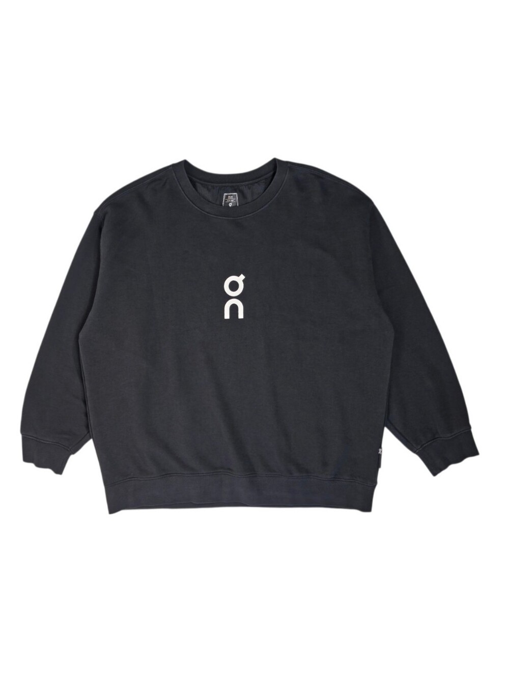 On Cloud Club Crew Sweatshirt Men's XXL Black Terry Cotton Pullover Logo